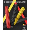 Four Candies 1.3mm Mechanical Pencil Set with 24 Lead Refills,