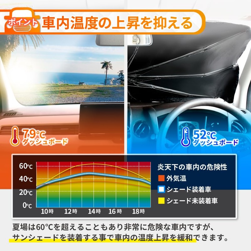 DriveLife Sun Shade Car Front Sun Shade Front Sun Shade