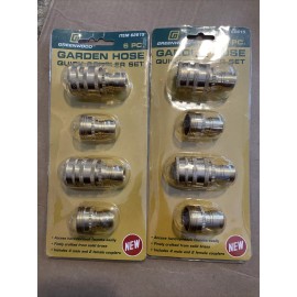 GREENWOOD 2 X Greenwood 6  Pc Garden Hose Quick Coupler Set