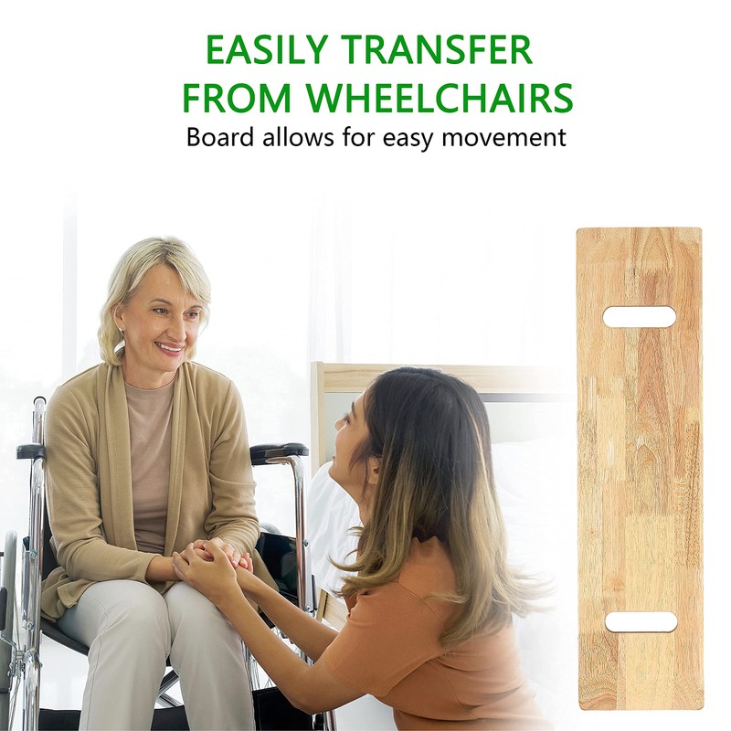 YPCBYNBS Wooden Transfer Board,Made of Heavy-Duty Hardwood for Transferring Disabled