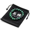 [Shikui] Green Tiger Eye, 0.3 inch (8 mm) Mala Bracelet,