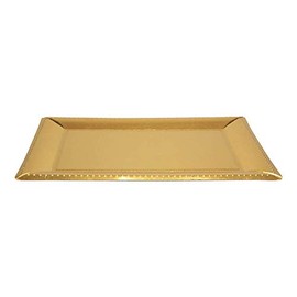 Paper Decorative Serving Trays - 16x12.25"" | Gold | Pack of 2