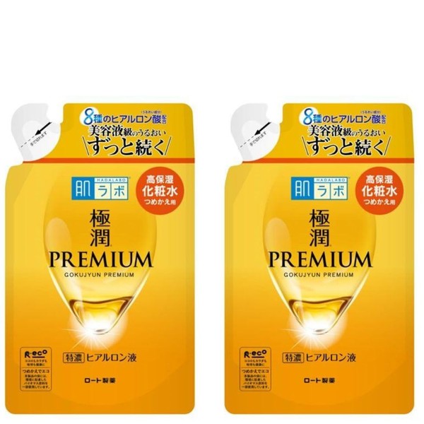 Hada Labo Hyaluronic Acid Gokujyun Premium Lotion Refill 5.74floz(170ml) Set