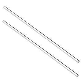 sourcing map Acrylic Round Rod,Clear,1/4 inch Diameter 10inch(247mm) Length,Solid Plastic PMMA Bar Stick 2pcs