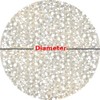 Autotech Park Precut Circle Window Film, Pebble Design, Self Static