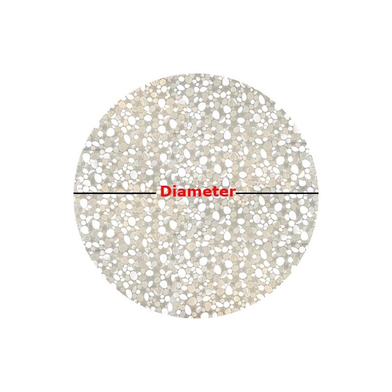 Autotech Park Precut Circle Window Film, Pebble Design, Self Static