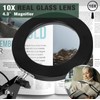 Magnifying Glass with Light and Stand, 10X Magnifying Lamp, 2-in-1