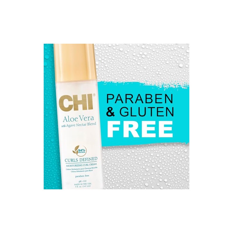 CHI Gel de control de aloe vera, 94% natural, sulfato,