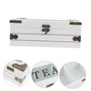Ipetboom Wooden Tea Bag Organizer with Lid Multi Compartment Storage