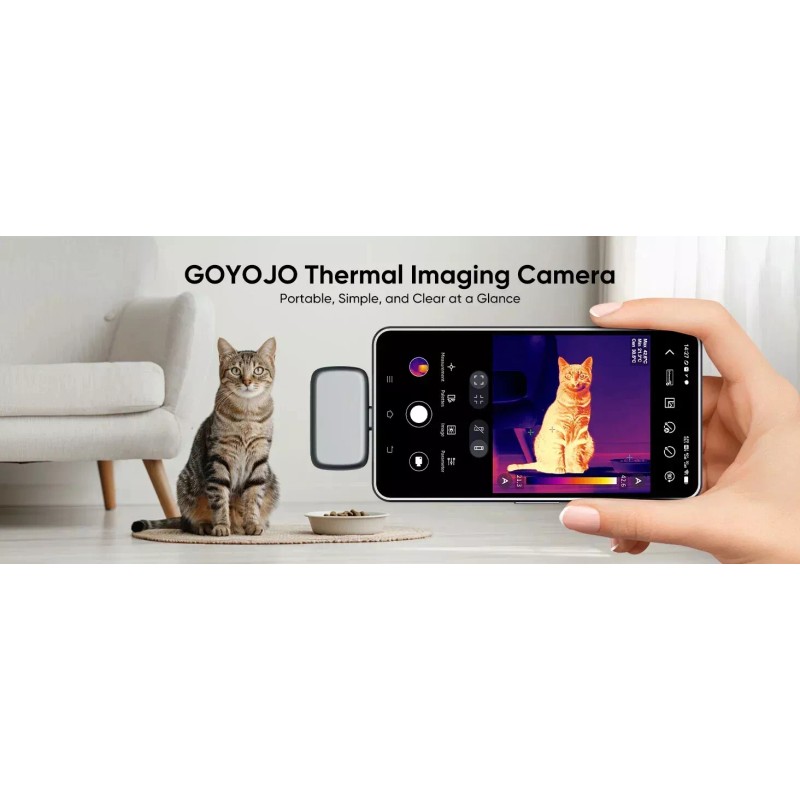 GOYOJO Thermal Imaging Camera for Android, 192x192 IR Resolution, USB-C