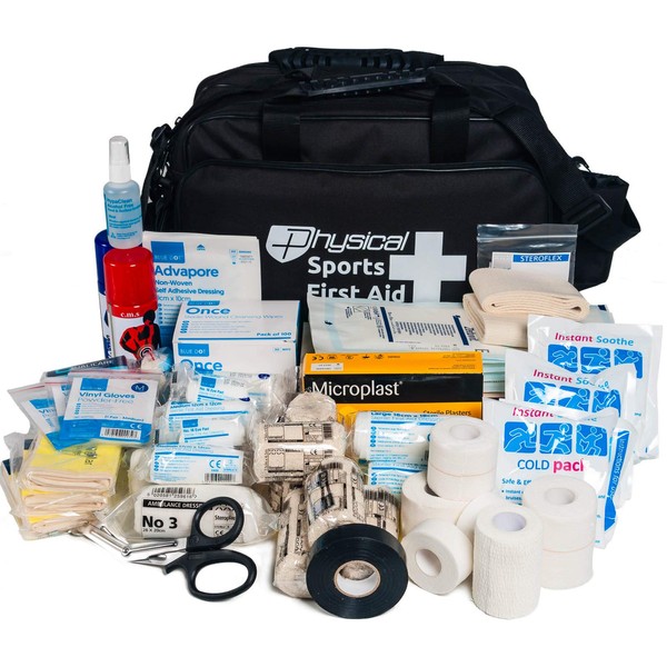 Professional Rugby First Aid Kit (Black Bag)
