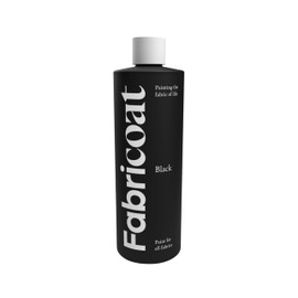 Fabricoat Fabric Paint for Furniture - Restore or Change the Color of Couches, Chairs, Upholstery, Soft Furnishings, Car Interiors, Clothing, & Footwear (17oz / 500ml, Black)