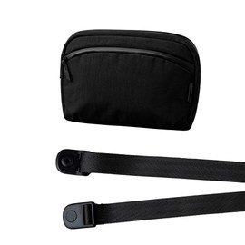 ALPAKA Flight Sling 2L Axoflux - Men's Carry Bag Travel Lightweight Portable Packable with Quick Release Shoulder Strap, 400d Black