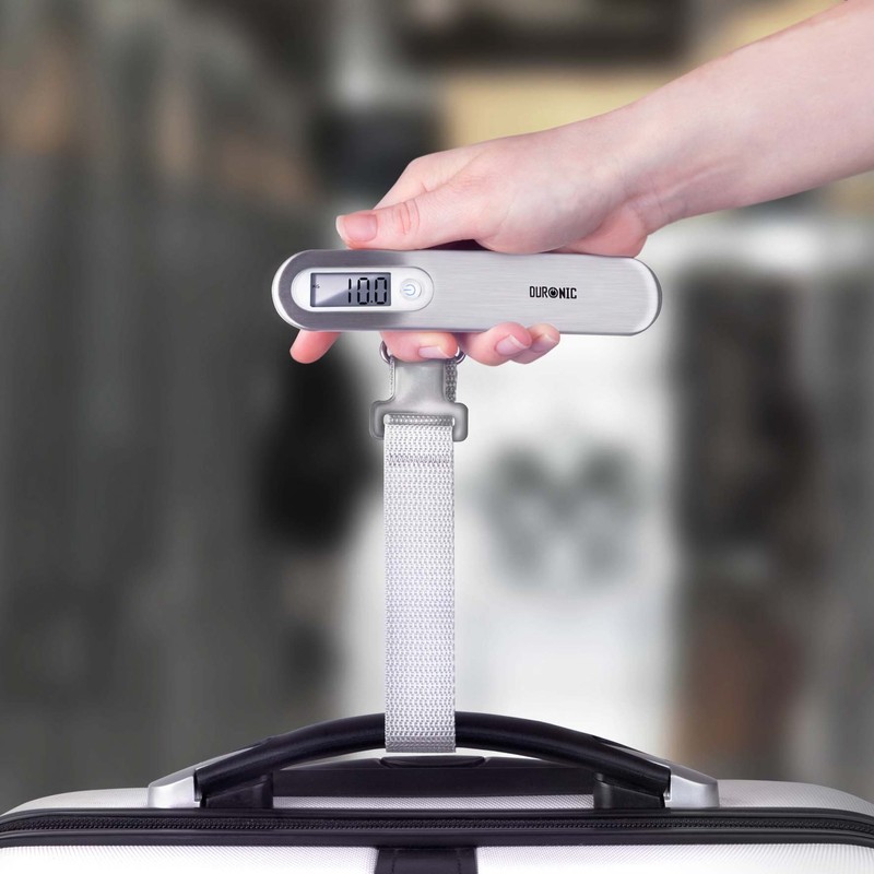 Duronic LS1013 Digital Travel Luggage Scale Weighing Scale Suitcase with