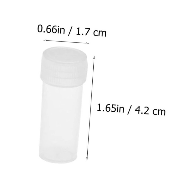 Baluue Travel-Friendly 150pcs Mini Bottles Pp Material Dispensing Bottles Lids