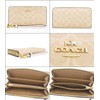 Coach FCW778 CW778 Signature Coated Canvas Recycled Leather Long Zip