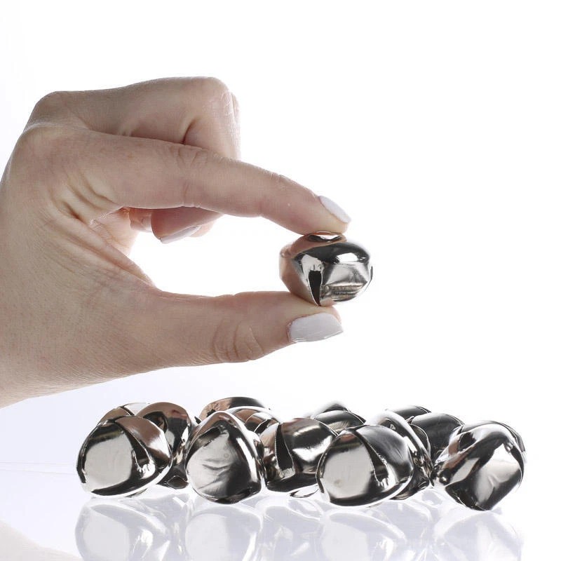 Unbranded Bulk Lot of 144 Silver Metal 1" Jingle Bells