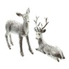 FRANK FLECHTWAREN Decorative Figurine, Deer & Deer, Set of 2,