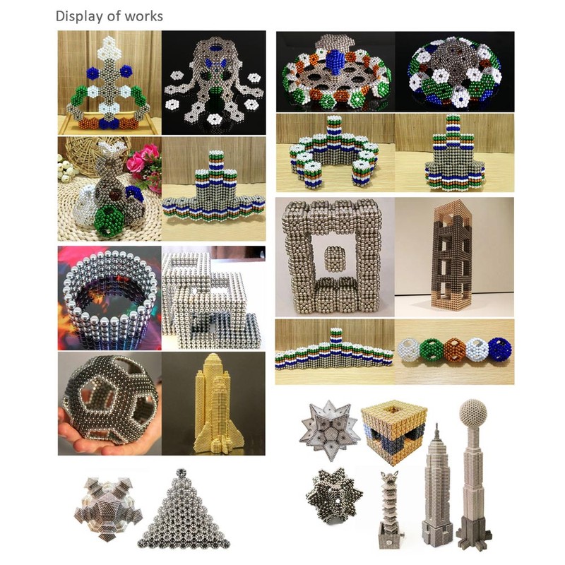 Multi-colored 5 mm NdFeB Magnetic Balls Magic Beads Spheres Puzzle