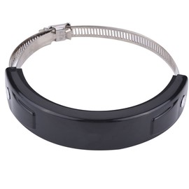 Qiilu Universal Motorrad Auspuffschutz 100mm-140mm Oval Kann Runde Auspuffschutzhaube abdecken Motorrad Exhaust Schutz Abdeckung