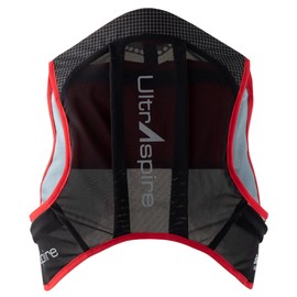 UltrAspire Bronco Lightweight Race Vest - Pitch Black/Red, Large (34-42)