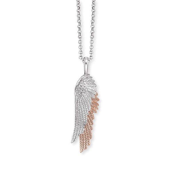 Engelsrufer Women's Necklace Made of Sterling Silver with Wing Pendant