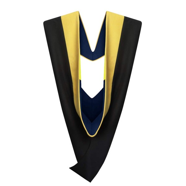 Cappe Diem Master's Graduation Hood GOLDEN YELLOW: Master of Science