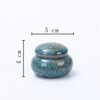 Youdear Memorials Small Urn for Human Ashes - 5cm Handmade