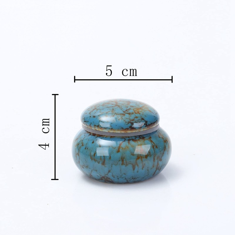 Youdear Memorials Small Urn for Human Ashes - 5cm Handmade