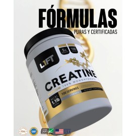 Lift Creatina Monohidratada L1ft 500 Gr 100 Servicios Sin Sabor