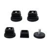 sourcing map Set of 4 Adjustable Furniture Feet, Foot Caps,