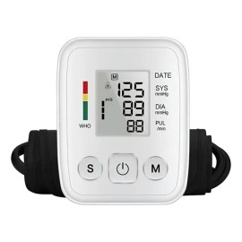 Baumanometro Digital Monitor De Presin Arterial De Brazo Blanco                                                                                       