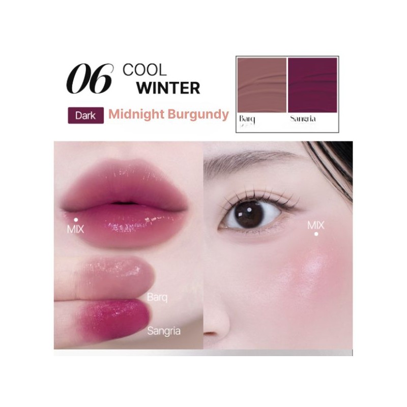 LE'NECT Color Pairing Lip & Cheek 2g*2colors, Color:02 Warm Rosy