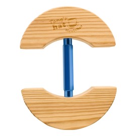 Tang's Wooden Hat Stretcher, Adjustable Turn Buckle Stretcher for Fitted Hats. Unisex Shaper, One SizeSuits All. (Blue, Small)