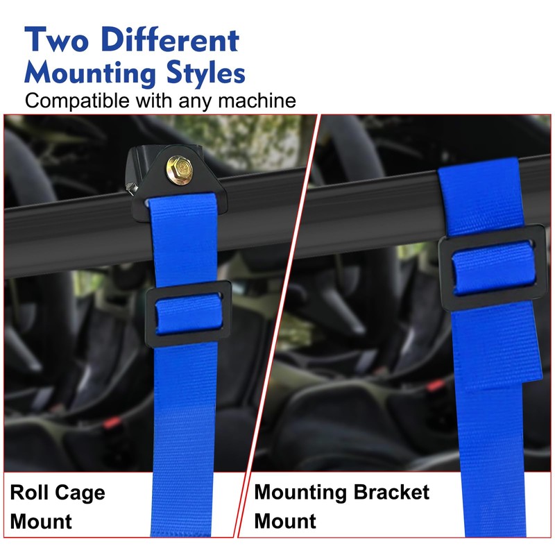 DING-PAI 4 Point Bucket Racing Harness With Padding Heavy Duty