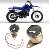 Motorcycle LED Tachometer Speed Meter 12V Universal Autocycle Accessory (Brass)