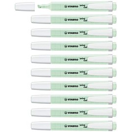 Highlighter - STABILO swing cool Pastel Box of 10 Hint of Mint