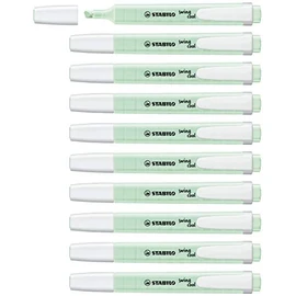 Highlighter - STABILO swing cool Pastel Box of 10 Hint of Mint