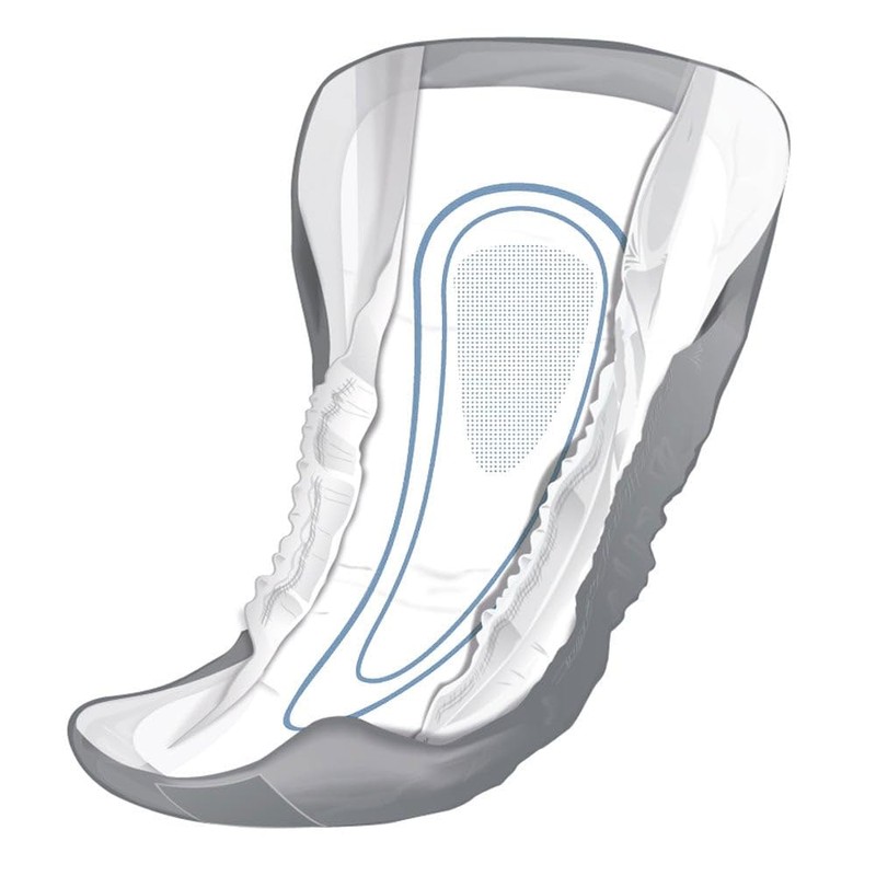 NorthShore DoubleStop Male Incontinence Protector, Large, 104 Count