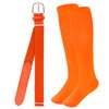 Dxhycc Baseball Socks and Belt Combo Set Adjustable Softball Baseball