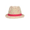 Sterntaler Girls' Children's Straw Hat Flamingo Hat, sand