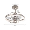Gdrasuya10 23 inch Lighting Modern Ceiling Fan Light with Remote
