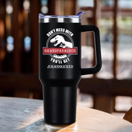 Ritgssi 40 OZ Funny Grandpa Gifts from Grandchildren Gifts for Grandfather from Granddaughter Grandpa Travel Tumbler Fathers Day Birthday Christmas Presents for Grandparents Grandpa Cup With Straw