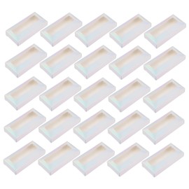 Baluue 50pcs Eyelash Cases Eyelash Organizer Storage Boxes for Travel Home Use Easy Open Design for Makeup