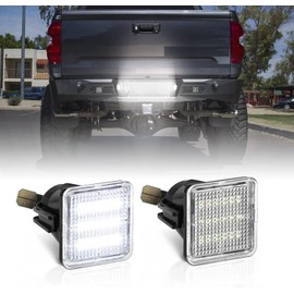 LED License Plate Lights for Tacoma 2016-2023 & Tundra 2014-2021 6000K White (Both Bulbs)