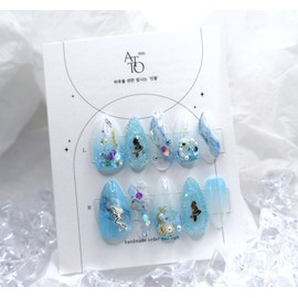 Handmade nail tips - ♀ Siren  - Coffin Egg / 수제네일팁 - ♀ 세이렌  - 코핀에그