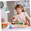 Kisangel 6 Sets Balance Game Egg Spoon Race Wooden Sensory