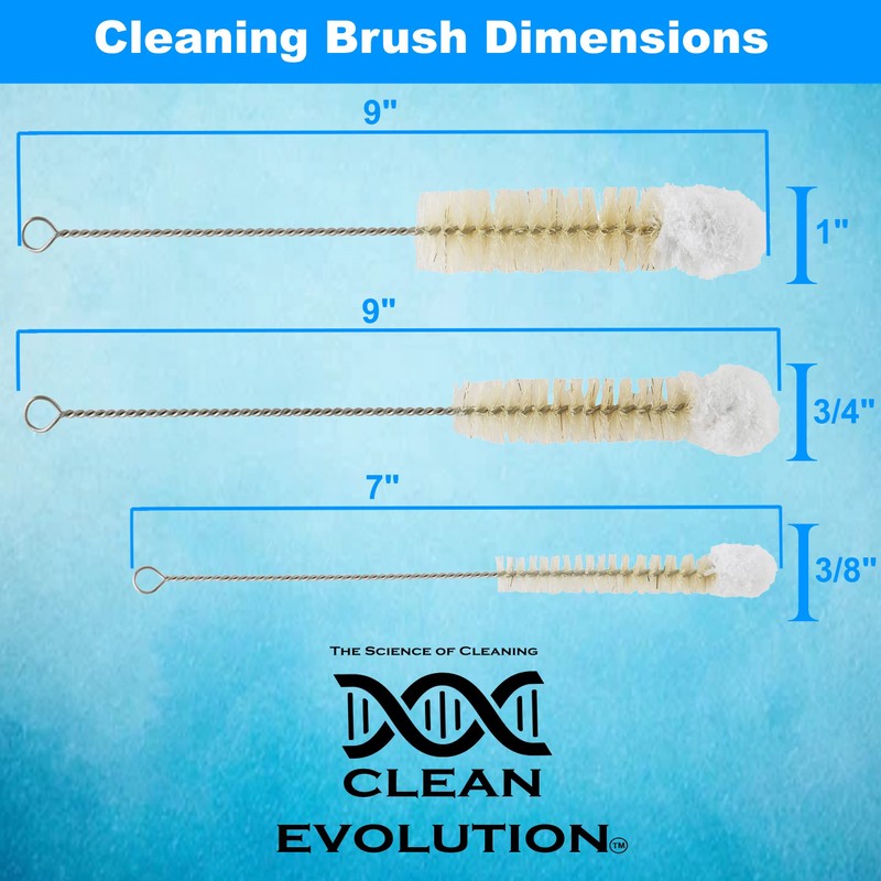 Bendable Bottle Brush Set - Soft Bristle Crevice & Small