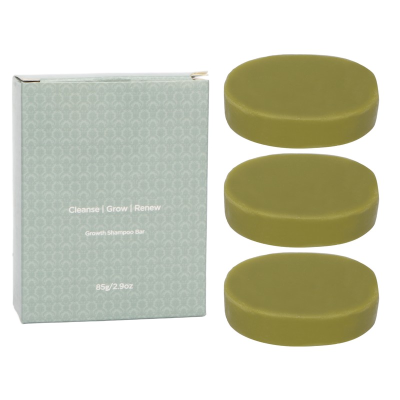 3pcs Hair Strengthening Shampoo Bar Moisturizing Deep Cleansing Scalp Care