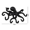 Woodside 6 Hook Cast Iron Wall Mounted Octopus Coat Hanging